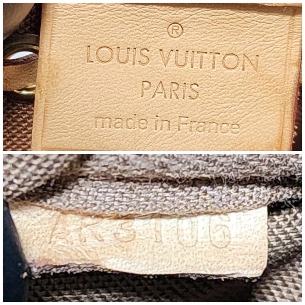 Authentic LOUIS VUITTON Monogram Nano Noe Bucket Bag Brown/Beige